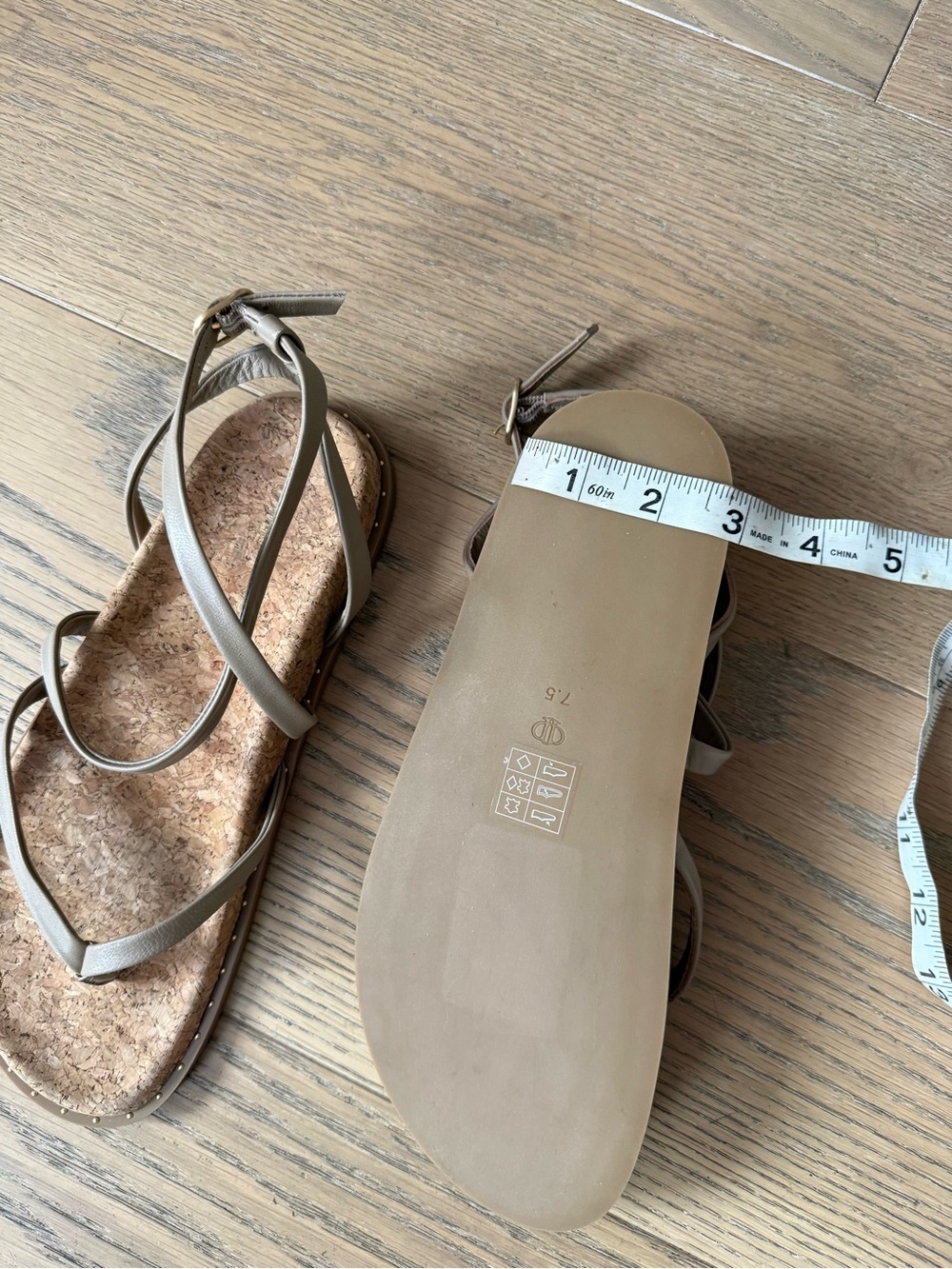 PAIGE Leather Strappy Sandals - Picture 8 of 9